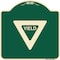 Signmission Designer Series Sign-Yield, Green & Tan Heavy-Gauge Aluminum Sign, 18" x 18", G-1818-22695 A-DES-G-1818-22695 - alternate 1